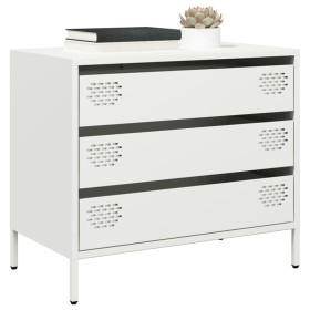 Aparador de acero laminado en frío blanco 68x39x58,5 cm de , Aparadores - Ref: Foro24-851297, Precio: 83,54 €, Descuento: %