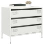 Aparador de acero laminado en frío blanco 68x39x58,5 cm de , Aparadores - Ref: Foro24-851297, Precio: 83,54 €, Descuento: %