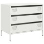 Aparador de acero laminado en frío blanco 68x39x58,5 cm de , Aparadores - Ref: Foro24-851297, Precio: 83,54 €, Descuento: %