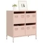 Aparador de acero laminado en frío rosa 68x39x73,5 cm de , Aparadores - Ref: Foro24-851257, Precio: 134,39 €, Descuento: %
