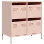 Aparador de acero laminado en frío rosa 68x39x73,5 cm de , Aparadores - Ref: Foro24-851257, Precio: 136,16 €, Descuento: %