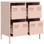 Aparador de acero laminado en frío rosa 68x39x73,5 cm de , Aparadores - Ref: Foro24-851257, Precio: 136,16 €, Descuento: %
