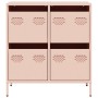 Aparador de acero laminado en frío rosa 68x39x73,5 cm de , Aparadores - Ref: Foro24-851257, Precio: 136,16 €, Descuento: %