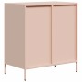 Aparador de acero laminado en frío rosa 68x39x73,5 cm de , Aparadores - Ref: Foro24-851257, Precio: 136,16 €, Descuento: %
