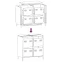 Aparador de acero laminado en frío rosa 68x39x73,5 cm de , Aparadores - Ref: Foro24-851257, Precio: 134,39 €, Descuento: %