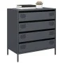 Aparador de acero laminado en frío antracita 68x39x73,5 cm by , Sideboards - Ref: Foro24-851288, Price: 95,77 €, Discount: %