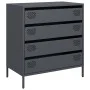 Aparador de acero laminado en frío antracita 68x39x73,5 cm by , Sideboards - Ref: Foro24-851288, Price: 95,77 €, Discount: %