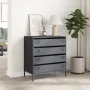 Aparador de acero laminado en frío antracita 68x39x73,5 cm by , Sideboards - Ref: Foro24-851288, Price: 95,77 €, Discount: %