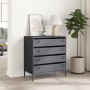 Aparador de acero laminado en frío antracita 68x39x73,5 cm de , Aparadores - Ref: Foro24-851288, Precio: 96,68 €, Descuento: %