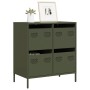 Aparador de acero laminado en frío verde oliva 68x39x73,5 cm de , Aparadores - Ref: Foro24-851260, Precio: 101,11 €, Descuent...