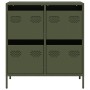 Aparador de acero laminado en frío verde oliva 68x39x73,5 cm de , Aparadores - Ref: Foro24-851260, Precio: 101,11 €, Descuent...