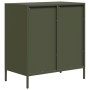 Aparador de acero laminado en frío verde oliva 68x39x73,5 cm de , Aparadores - Ref: Foro24-851260, Precio: 101,11 €, Descuent...