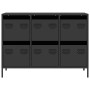 Aparador de acero laminado en frío negro 101,5x39x73,5 cm de , Aparadores - Ref: Foro24-851262, Precio: 127,05 €, Descuento: %