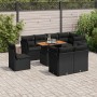 Set de sofás de jardín con cojines 9 pzas ratán sintético negro de , Conjuntos de jardín - Ref: Foro24-3326939, Precio: 654,6...