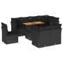 Set de sofás de jardín con cojines 9 pzas ratán sintético negro de , Conjuntos de jardín - Ref: Foro24-3326939, Precio: 654,6...