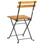 Sillas bistró de terraza plegables 4 uds madera maciza acacia de vidaXL, Sillas de jardín - Ref: Foro24-313161, Precio: 149,0...