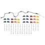Presas de escalada con cuerda 25 piezas multicolor de vidaXL, Escalada - Ref: Foro24-93174, Precio: 59,51 €, Descuento: %