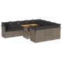 Set de sofás de jardín 11 pzas y cojines ratán sintético gris de , Conjuntos de jardín - Ref: Foro24-3326979, Precio: 711,42 ...