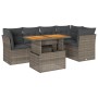 Set de muebles de jardín 6 pzas y cojines ratán sintético gris de , Conjuntos de jardín - Ref: Foro24-3326930, Precio: 434,57...