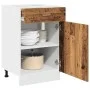 Armario inferior cajón cocina madera envejecida 50x46x81,5 cm de , Armarios de cocina - Ref: Foro24-856086, Precio: 88,35 €, ...