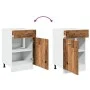 Armario inferior cajón cocina madera envejecida 50x46x81,5 cm de , Armarios de cocina - Ref: Foro24-856086, Precio: 88,35 €, ...
