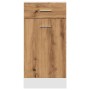 Armario inferior cajón madera roble artisan 40x46x81,5 cm de , Armarios de cocina - Ref: Foro24-856084, Precio: 76,23 €, Desc...