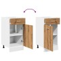 Armario inferior cajón madera roble artisan 40x46x81,5 cm de , Armarios de cocina - Ref: Foro24-856084, Precio: 76,23 €, Desc...