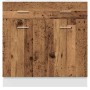Armario inferior cajón madera envejecida 80x46x81,5 cm de , Armarios de cocina - Ref: Foro24-856092, Precio: 109,37 €, Descue...