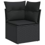 Set de sofás de jardín 11 pzas y cojines ratán sintético negro de , Conjuntos de jardín - Ref: Foro24-3327086, Precio: 819,30...