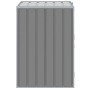 Cobertizo de contenedor de basura acero gris 72x81x115 cm de , Soportes para contenedores de residuos - Ref: Foro24-4006172, ...