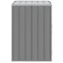 Cobertizo de contenedor de basura acero gris 72x81x115 cm de , Soportes para contenedores de residuos - Ref: Foro24-4006172, ...