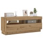 Mueble TV luces LED madera ingeniería roble artisan 100x35x40cm de , Muebles TV - Ref: Foro24-856356, Precio: 104,06 €, Descu...