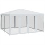 Carpa para fiestas con 8 paredes de malla HDPE blanco 4x4 m de , Tiendas de campaña - Ref: Foro24-4010061, Precio: 136,03 €, ...