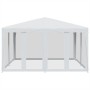Carpa para fiestas con 8 paredes de malla HDPE blanco 4x4 m de , Tiendas de campaña - Ref: Foro24-4010061, Precio: 136,03 €, ...