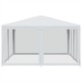Carpa para fiestas con 8 paredes de malla HDPE blanco 4x4 m de , Tiendas de campaña - Ref: Foro24-4010061, Precio: 136,03 €, ...