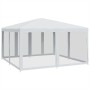 Carpa para fiestas con 8 paredes de malla HDPE blanco 4x4 m de , Tiendas de campaña - Ref: Foro24-4010061, Precio: 136,03 €, ...