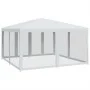Carpa para fiestas con 8 paredes de malla HDPE blanco 4x4 m de , Tiendas de campaña - Ref: Foro24-4010061, Precio: 129,80 €, ...