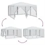 Carpa para fiestas con 8 paredes de malla HDPE blanco 4x4 m de , Tiendas de campaña - Ref: Foro24-4010061, Precio: 129,80 €, ...