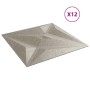 Paneles de pared 12 uds XPS estrella Beton 50x50 cm 3 m² de , Recubrimiento de paredes - Ref: Foro24-4100071, Precio: 41,93 €...