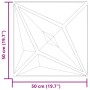 Paneles de pared 48 uds XPS estrella Beton 50x50 cm 12 m² de , Recubrimiento de paredes - Ref: Foro24-4100073, Precio: 118,60...