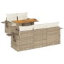 Juego de sofás jardín con cojines 6 pzas ratán sintético beige de , Conjuntos de jardín - Ref: Foro24-3327103, Precio: 533,84...