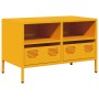 Mueble TV acero laminado en frío amarillo mostaza 68x39x43,5 cm de , Muebles TV - Ref: Foro24-851319, Precio: 69,85 €, Descue...