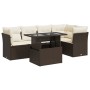 Set sofás de jardín 6 piezas y cojines ratán sintético marrón de , Conjuntos de jardín - Ref: Foro24-3326164, Precio: 453,73 ...