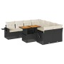 Set de sofás de jardín con cojines 9 pzas ratán sintético negro de , Conjuntos de jardín - Ref: Foro24-3327129, Precio: 596,2...