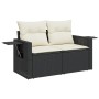 Set de sofás de jardín con cojines 9 pzas ratán sintético negro de , Conjuntos de jardín - Ref: Foro24-3327129, Precio: 596,2...