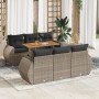 Set de sofás de jardín 7 pzas con cojines ratán sintético gris de , Conjuntos de jardín - Ref: Foro24-3327224, Precio: 527,40...