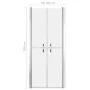 Puerta de ducha ESG esmerilado 101x190 cm de vidaXL, Puertas de ducha - Ref: Foro24-148798, Precio: 199,46 €, Descuento: %