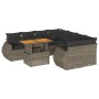 Set de sofás de jardín con cojines 9 pzas ratán sintético gris de , Conjuntos de jardín - Ref: Foro24-3327245, Precio: 616,53...