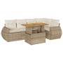 Juego de sofás jardín con cojines 6 pzas ratán sintético beige de , Conjuntos de jardín - Ref: Foro24-3327264, Precio: 510,09...