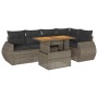 Set de muebles de jardín 6 pzas y cojines ratán sintético gris de , Conjuntos de jardín - Ref: Foro24-3327266, Precio: 463,76...